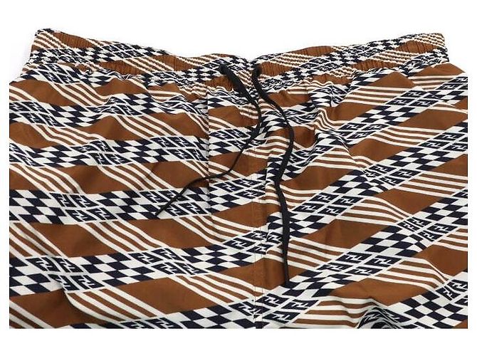 Fendi FF Printed Logo Swim Shorts for Men - view 5