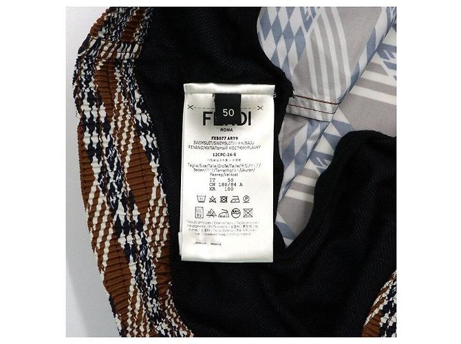 Fendi FF Printed Logo Swim Shorts for Men - view 7