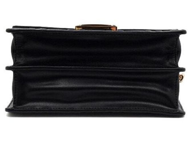 Fendi Mini borsa a flap con logo FF e catena dorata - vista 7