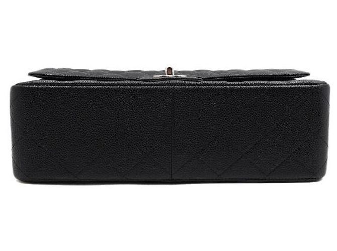 Chanel Borsa classica grande con pattina Nero - vista 7