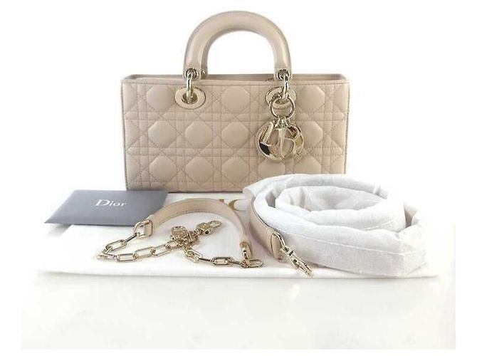 Borsa a spalla Dior Lady Di Joy Arancione - vista 6
