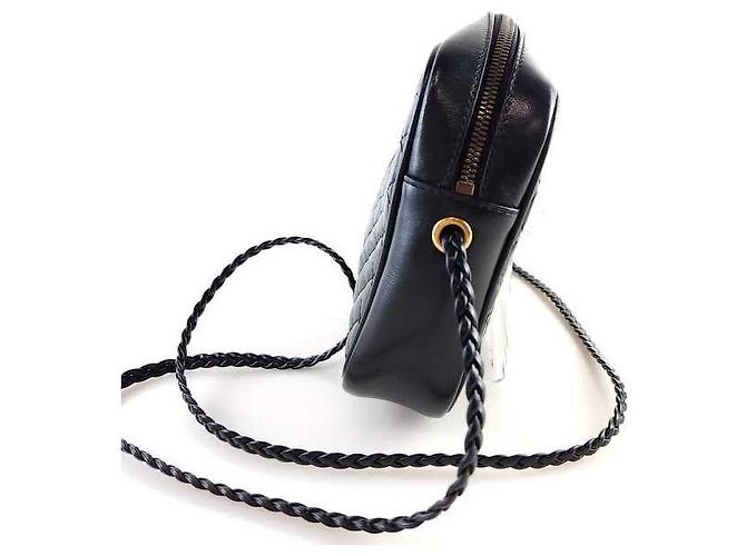 Gucci Borsa a tracolla laminata Nero - vista 2