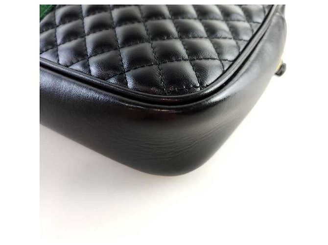 Gucci Borsa a tracolla laminata Nero - vista 5