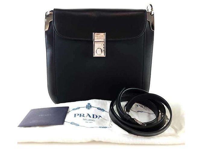 Prada Borsa a Spalla Maguire con Patta Nero - vista 8