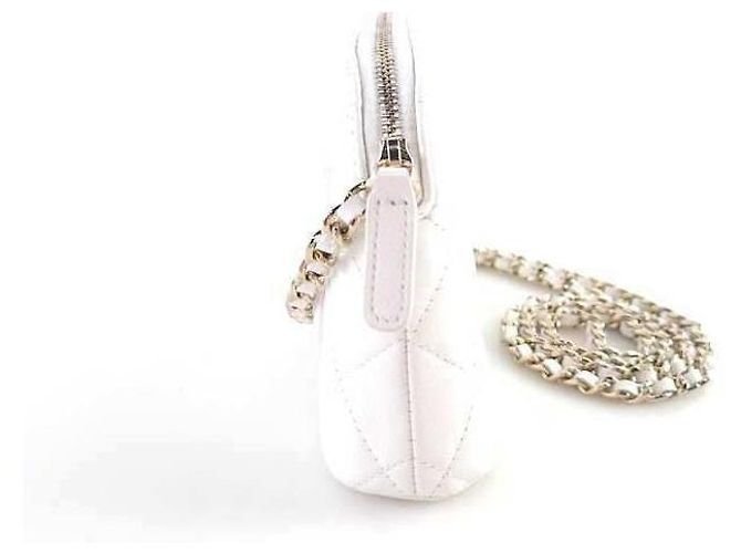 Chanel Borsa a tracolla in caviar Argento - vista 2