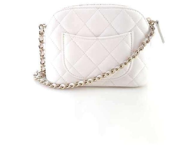 Chanel Borsa a tracolla in caviar Argento - vista 3