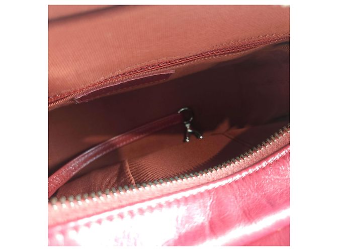 Chanel Borsa hobo Gabrielle con lettering, borsa a spalla, borsa a tracolla Rosso - vista 7
