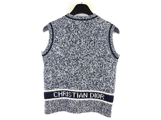 Dior Suéter de V em cashmere e lã Milene Multicor - vista 3