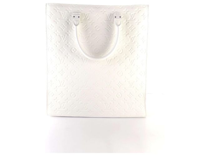 Louis Vuitton Borsa Tote Sac Plat Monogram Toulon Borsa a Spalla Bianco - vista 3