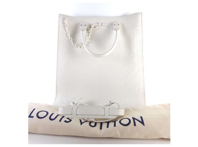 Louis Vuitton Borsa Tote Sac Plat Monogram Toulon Borsa a Spalla Bianco - vista 8