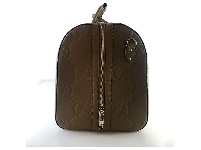Gucci Borsa da viaggio Jumbo GG Borsa tote Borsa di Boston Marrone - vista 2