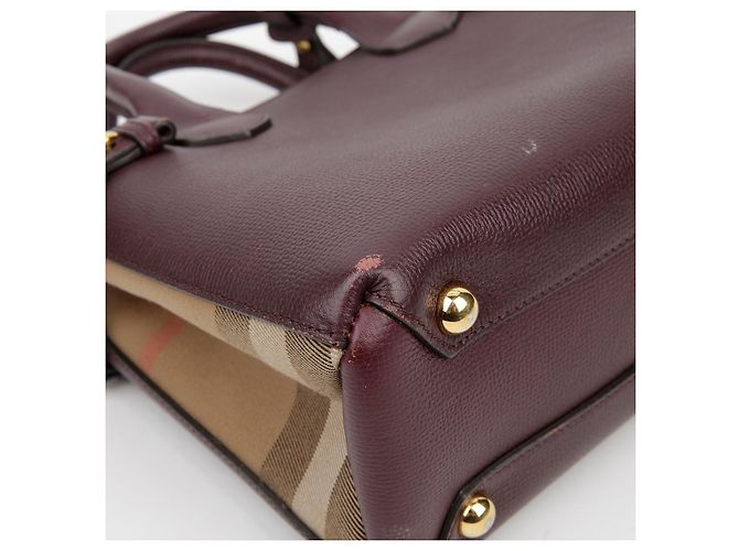 Burberry Bolsa tote pequena de ombro Vermelho - vista 10
