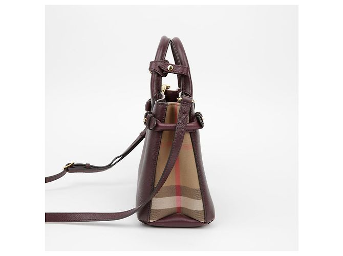 Burberry Bolsa tote pequena de ombro Vermelho - vista 5