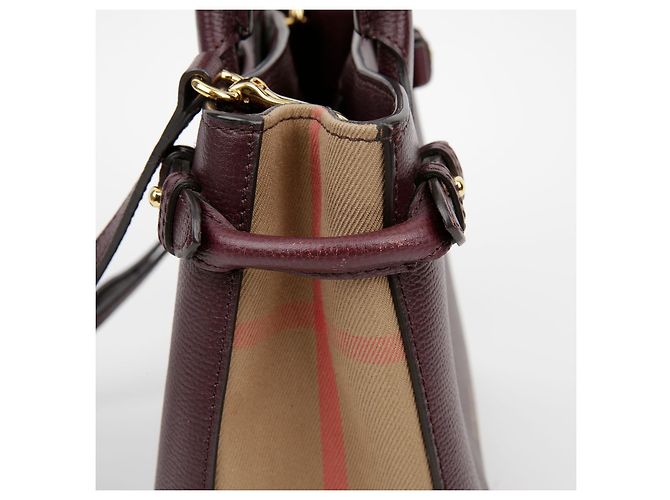 Burberry Bolsa tote pequena de ombro Vermelho - vista 6