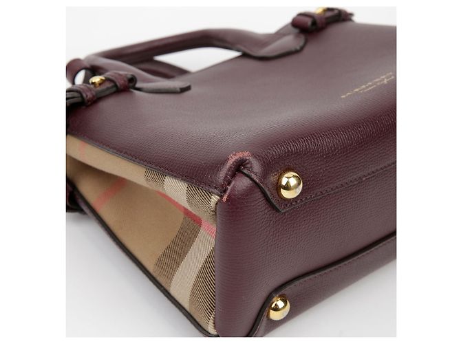 Burberry Bolsa tote pequena de ombro Vermelho - vista 8