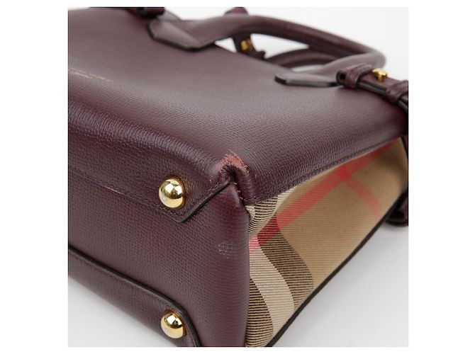 Burberry Bolsa tote pequena de ombro Vermelho - vista 9