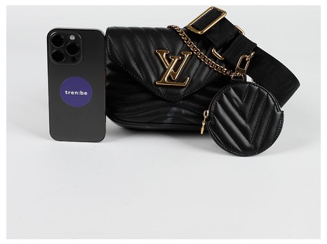 Louis Vuitton Nuova Onda Multi Pochette Spalla Crossbody Nero - vista 8