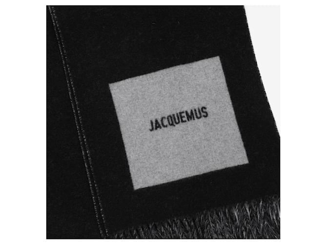 Jacquemus Fransen-Jacquard-Logo-Schal Mehrfarben - Ansicht 7