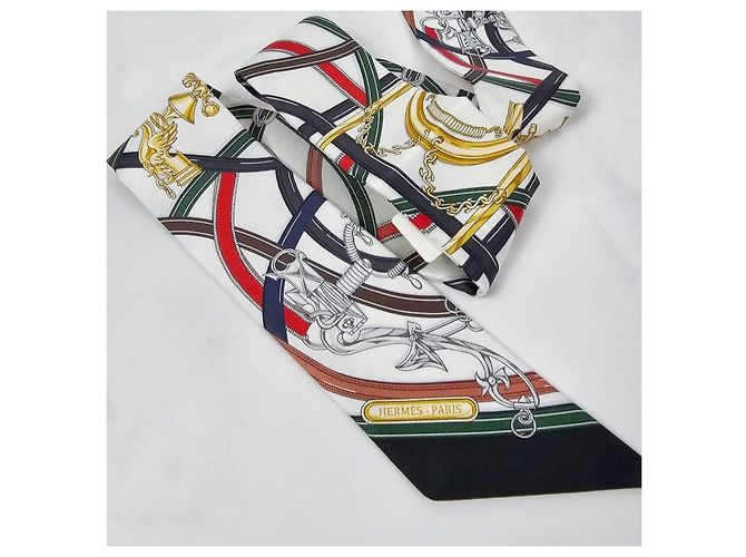 Hermès Sciarpa in seta Twilly leggendaria per donne Verde - vista 12