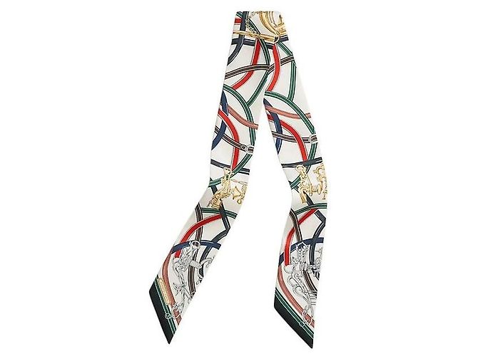 Hermès Sciarpa in seta Twilly leggendaria per donne Verde - vista 2