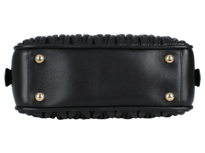 Miu Miu Borsa Materasse Arcadia Regular Nero - vista 10