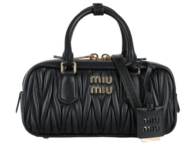 Miu Miu Borsa Materasse Arcadia Regular Nero - vista 2