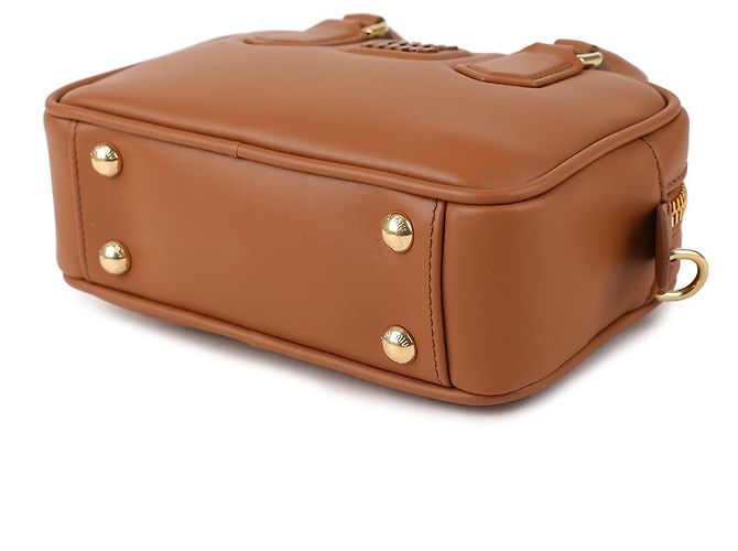 Miu Miu Lederhandtasche Braun - Ansicht 6