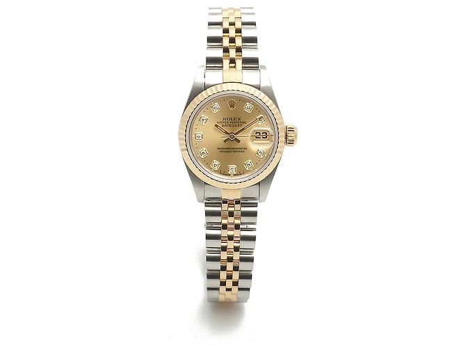 Rolex Reloj Combo para Mujer Datejust en Oro Champán con Diamantes Dorado - vista 16
