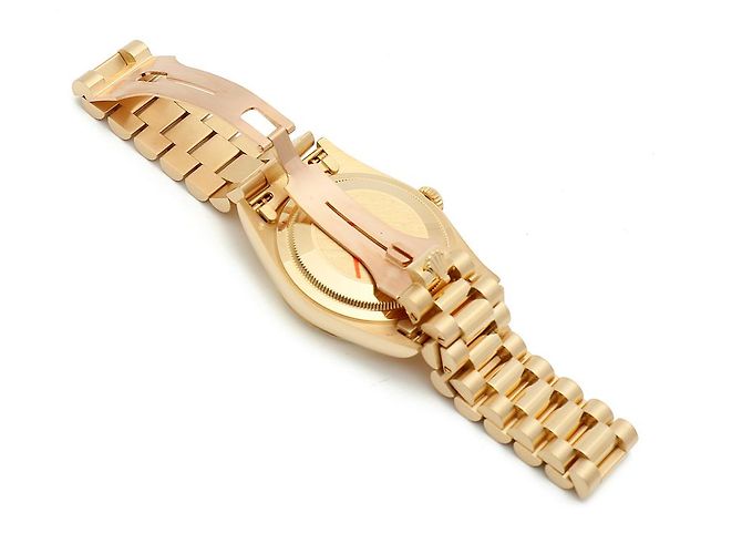Rolex Orologio da uomo in oro con quadrante rail Day-Date D'oro - vista 15