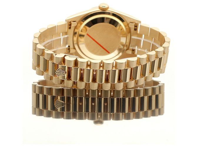 Rolex Orologio da uomo in oro con quadrante rail Day-Date D'oro - vista 21