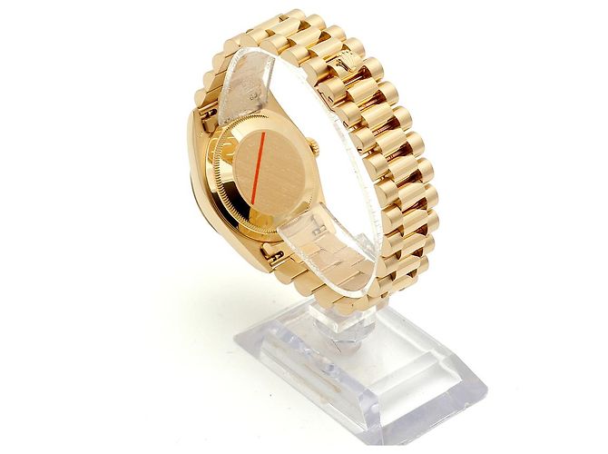 Rolex Orologio da uomo in oro con quadrante rail Day-Date D'oro - vista 5