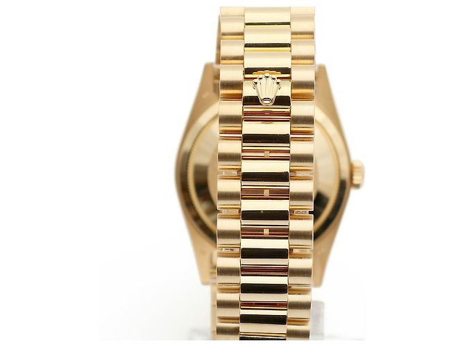 Rolex Orologio da uomo in oro con quadrante rail Day-Date D'oro - vista 7