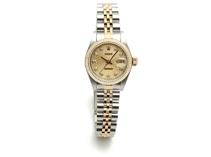 Rolex Orologio da Donna Datejust Combi Quadrante Computer Originale con Dieci Punti di Diamante Multicolore - vista 18