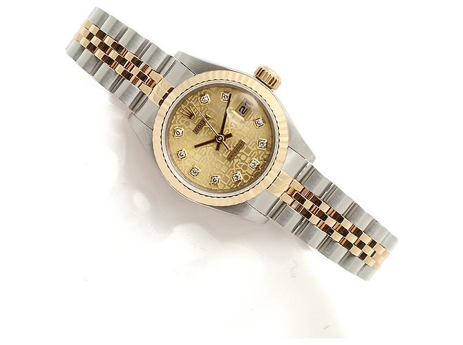 Rolex Orologio da Donna Datejust Combi Quadrante Computer Originale con Dieci Punti di Diamante Multicolore - vista 22