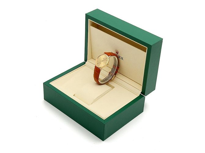 Rolex Orologio a moneta Cellini Selini da uomo, rotondo, compleanno Marrone - vista 26