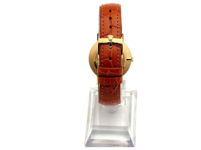Rolex Orologio a moneta Cellini Selini da uomo, rotondo, compleanno Marrone - vista 7