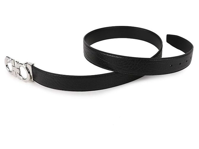 Salvatore Ferragamo Reversible Gancini Gürtel Schwarz - Ansicht 5