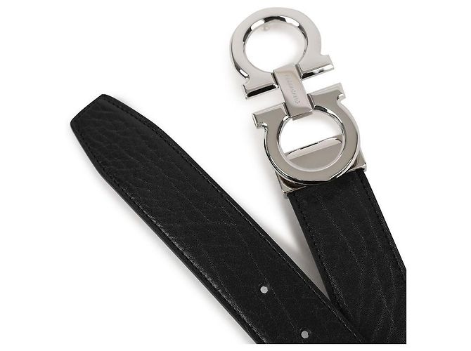 Salvatore Ferragamo Reversible Gancini Gürtel Schwarz - Ansicht 6
