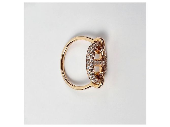 Hermès Farandole Roségold-Diamantring Orange - Ansicht 5