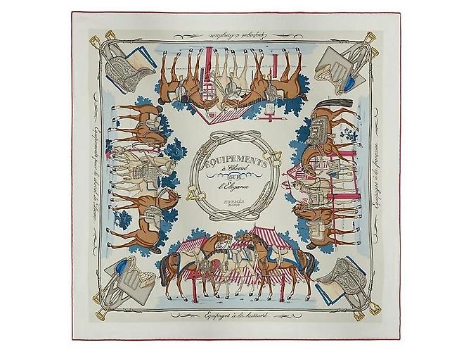 Hermès Foulard Quadrato in Seta per Donne Rosa - vista 2