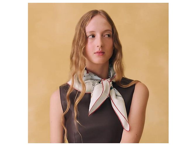 Hermès Foulard Quadrato in Seta per Donne Rosa - vista 3