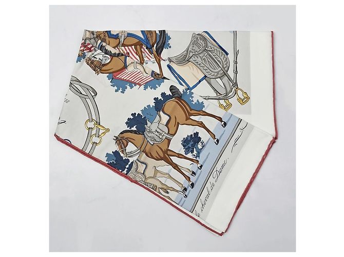 Hermès Foulard Quadrato in Seta per Donne Rosa - vista 7