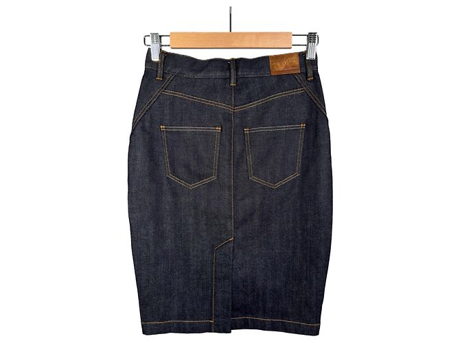 Burberry Falda midi de mezclilla para mujer azul índigo - vista 3