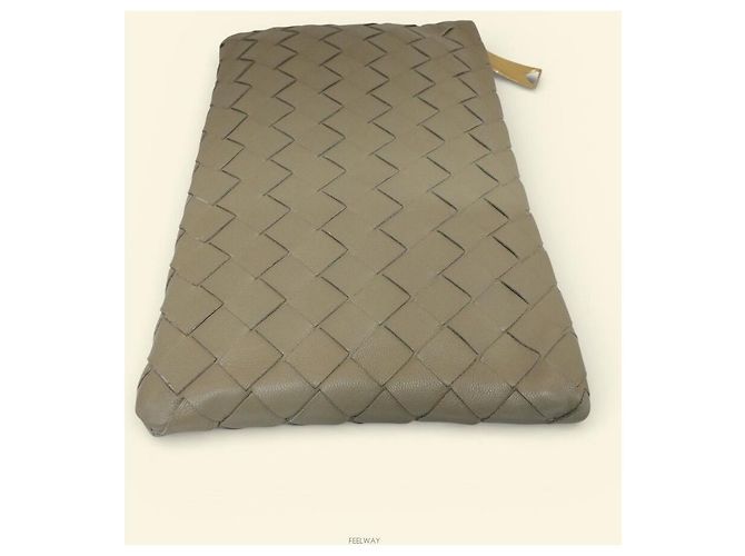 Bottega Veneta Pochette Clutch Intrecciato Piccola Verde - vista 4