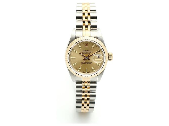 Rolex Reloj Datejust para mujer, combinación oro champán, índice Dorado - vista 16