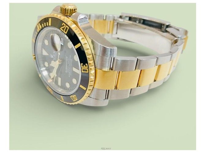 Rolex Relógio Submariner Black Combi Preto - vista 4