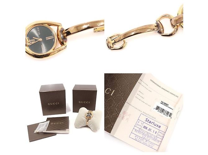 Gucci Reloj de mujer con pulsera Horsebit de cuarzo PVD en oro rosa - vista 7
