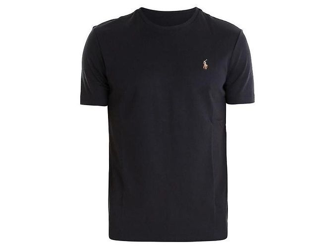 Ralph Lauren Kurzarm-T-Shirt mit gesticktem Logo Schwarz - Ansicht 4