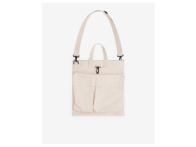 Comme Des Garcons Borsa a spalla in tela di cotone con tasca FP - vista 4