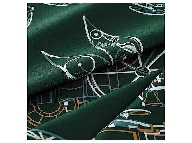 Hermès Seidenschal Complication Equestre Braun - Ansicht 3